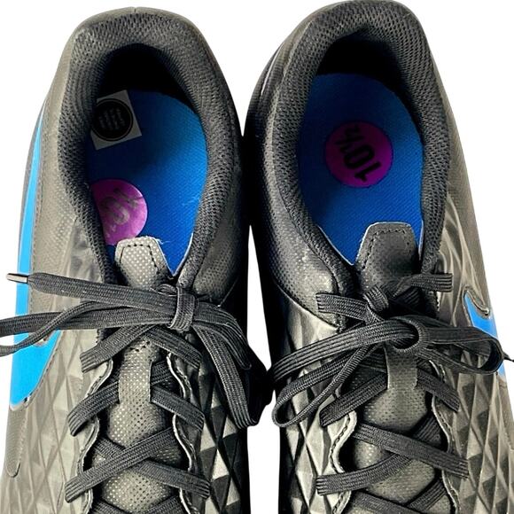 Nike Tiempo Legend 8 Club FGMG Black Blue Hero Cleats NWOT Mens Unisex Sz 10.5 main image 7